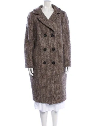 Pre-owned Dolce & Gabbana Virgin Wool Peacoat In Gray