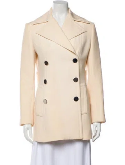 Pre-owned Dolce & Gabbana Virgin Wool Peacoat In Neutral