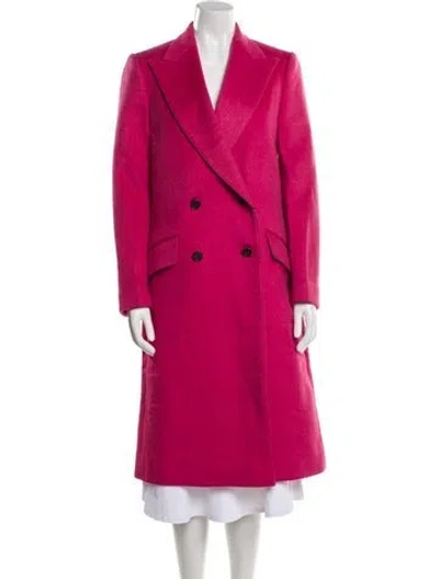 Pre-owned Dolce & Gabbana Virgin Wool Peacoat W/ Tags In Red