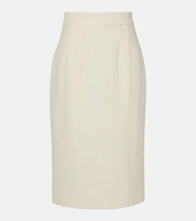 Dolce & Gabbana Virgin Wool Pencil Skirt