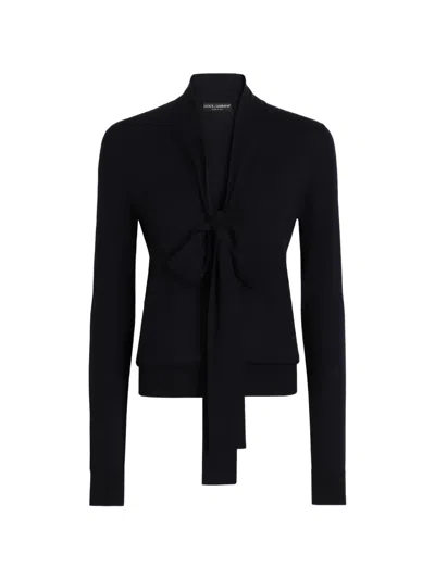 Dolce & Gabbana Virgin Wool Pullover In Black