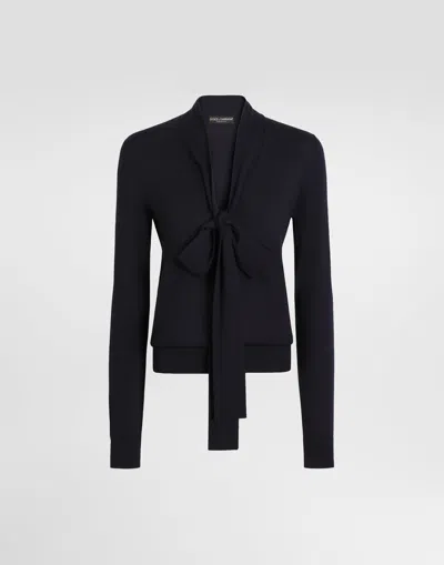 Dolce & Gabbana Virgin Wool Pullover In Blue