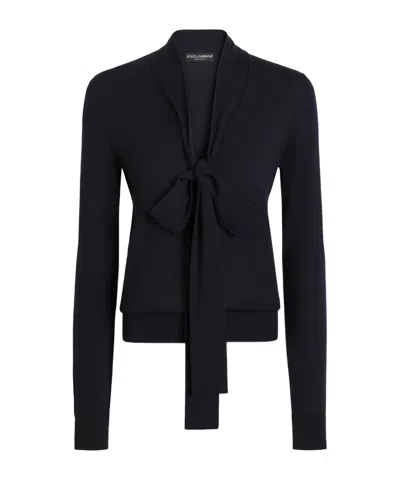 Dolce & Gabbana Virgin Wool Pullover In Blue