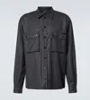 Dolce & Gabbana Virgin Wool Pocket-detail Shirt In Grey