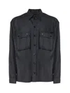 Dolce & Gabbana Virgin Wool Pocket-detail Shirt In Melange Grey