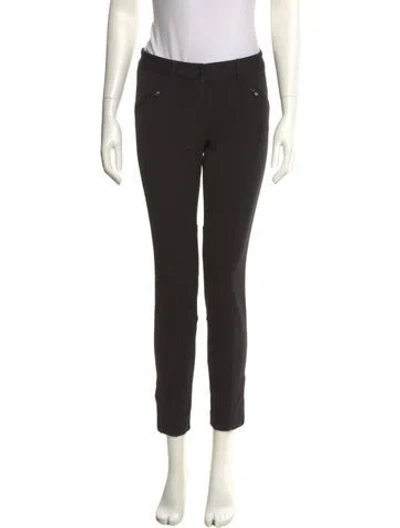 Pre-owned Dolce & Gabbana Virgin Wool Skinny Leg Pants In Black