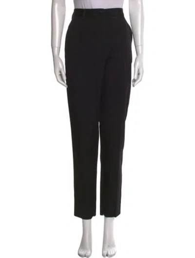 Pre-owned Dolce & Gabbana Virgin Wool Skinny Leg Pants In Black