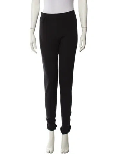 Pre-owned Dolce & Gabbana Virgin Wool Skinny Leg Pants In Black