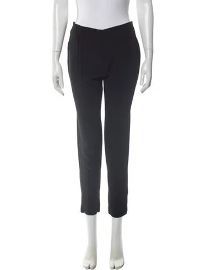 Pre-owned Dolce & Gabbana Virgin Wool Skinny Leg Pants In Black