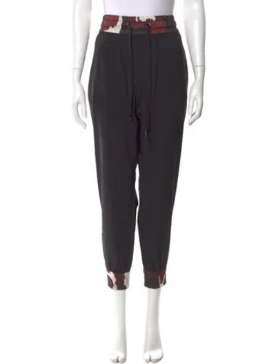 Pre-owned Dolce & Gabbana Virgin Wool Skinny Leg Pants In Black