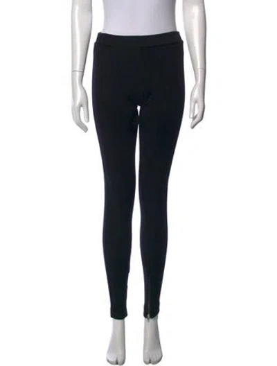 Pre-owned Dolce & Gabbana Virgin Wool Skinny Leg Pants In Black