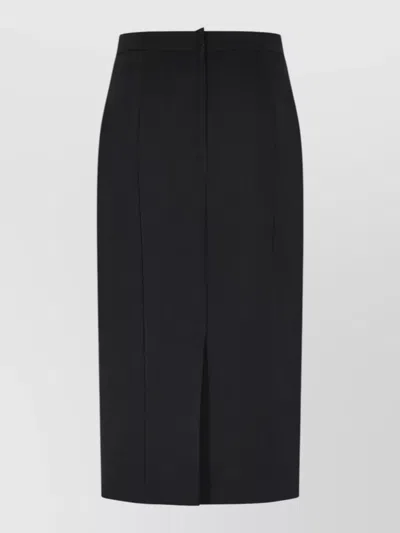 Dolce & Gabbana Virgin Wool Skirt In Blue
