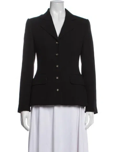 Pre-owned Dolce & Gabbana Virgin Wool Skirt Suit W/ Tags In Black