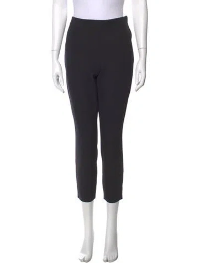 Pre-owned Dolce & Gabbana Virgin Wool Straight Leg Pants In Black