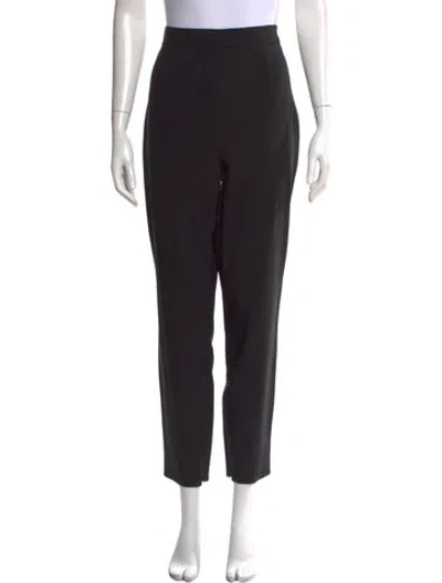 Pre-owned Dolce & Gabbana Virgin Wool Straight Leg Pants In Black