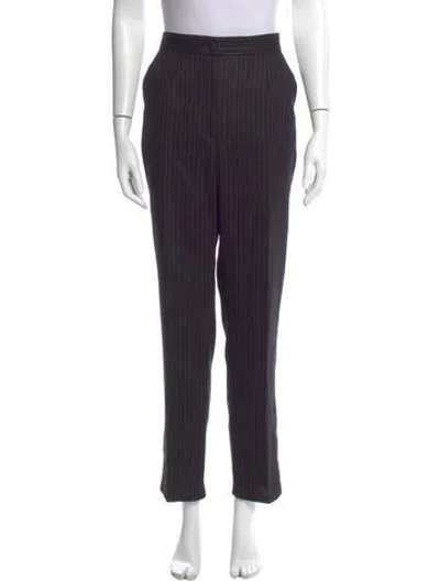 Pre-owned Dolce & Gabbana Virgin Wool Straight Leg Pants In Blue