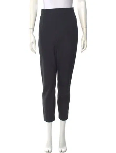 Pre-owned Dolce & Gabbana Virgin Wool Straight Leg Pants In Gray
