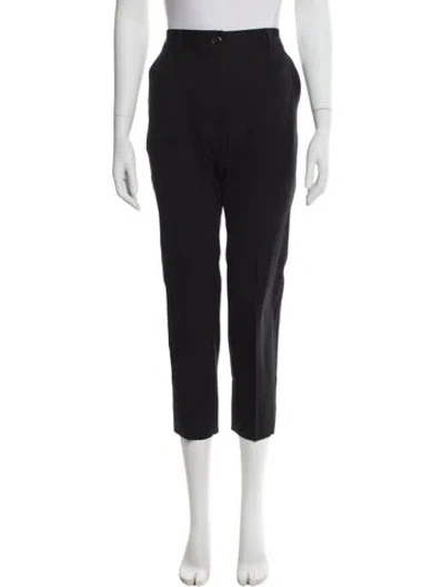 Pre-owned Dolce & Gabbana Virgin Wool Straight Leg Pants In Gray
