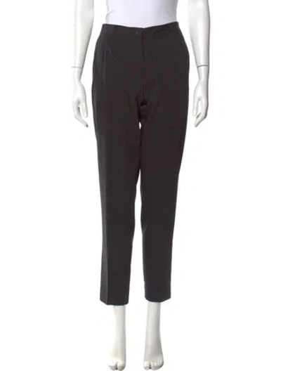Pre-owned Dolce & Gabbana Virgin Wool Straight Leg Pants In Gray