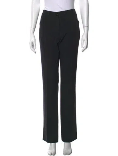 Pre-owned Dolce & Gabbana Virgin Wool Straight Leg Pants In Gray