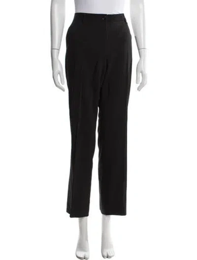 Pre-owned Dolce & Gabbana Virgin Wool Straight Leg Pants In Gray