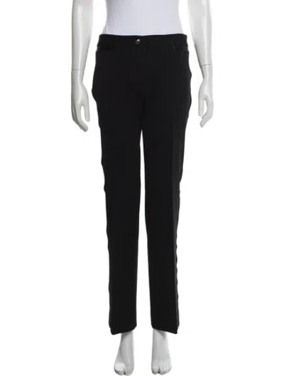 Pre-owned Dolce & Gabbana Virgin Wool Straight Leg Pants In Multi