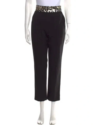 Pre-owned Dolce & Gabbana Virgin Wool Straight Leg Pants In Multi