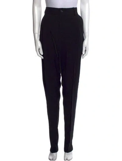 Pre-owned Dolce & Gabbana Virgin Wool Straight Leg Pants W/ Tags In Black