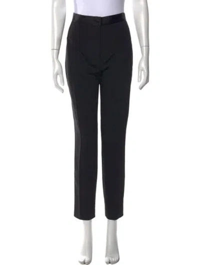 Pre-owned Dolce & Gabbana Virgin Wool Straight Leg Pants W/ Tags In Black