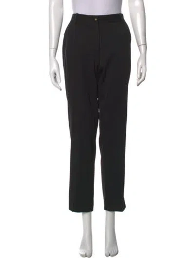 Pre-owned Dolce & Gabbana Virgin Wool Straight Leg Pants W/ Tags In Black