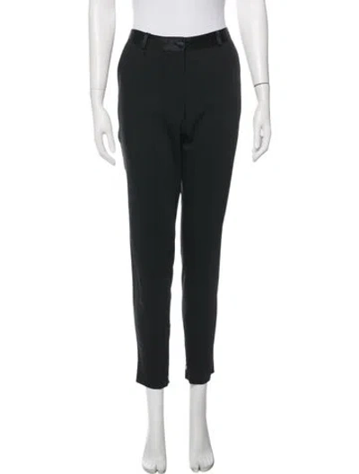 Pre-owned Dolce & Gabbana Virgin Wool Straight Leg Pants W/ Tags In Black