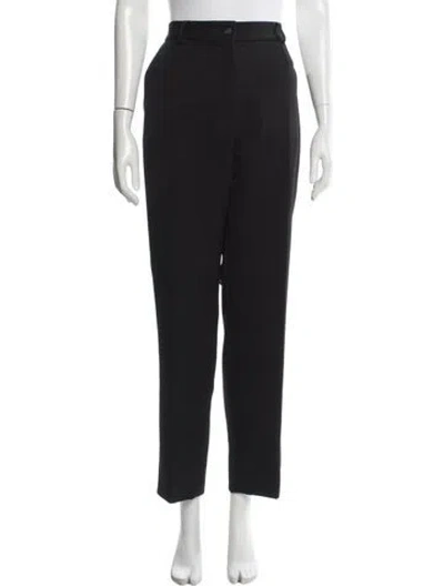 Pre-owned Dolce & Gabbana Virgin Wool Straight Leg Pants W/ Tags In Black