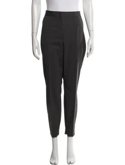 Pre-owned Dolce & Gabbana Virgin Wool Straight Leg Pants W/ Tags In Gray