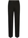Dolce & Gabbana Pressed-crease Tailored-cut Trousers In Black