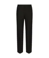 Dolce & Gabbana Pressed-crease Tailored-cut Trousers In Black