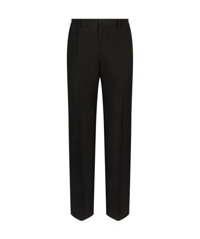 DOLCE & GABBANA VIRGIN-WOOL STRAIGHT-LEG TROUSERS