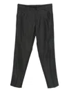 Dolce & Gabbana Virgin Wool Straight-leg Trousers In Gray