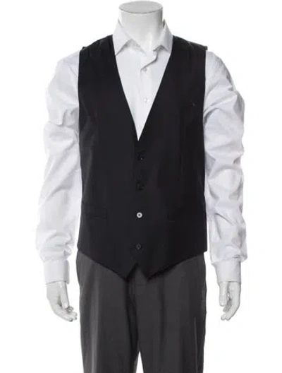 Pre-owned Dolce & Gabbana Virgin Wool Suit Vest In Gray