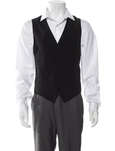 Pre-owned Dolce & Gabbana Virgin Wool Suit Vest In Gray