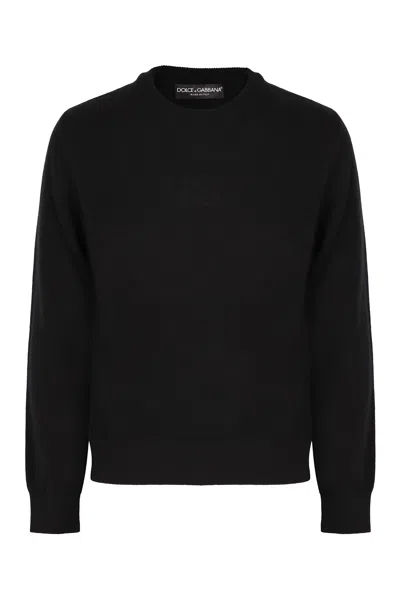 Dolce & Gabbana Virgin Wool Sweater In Black