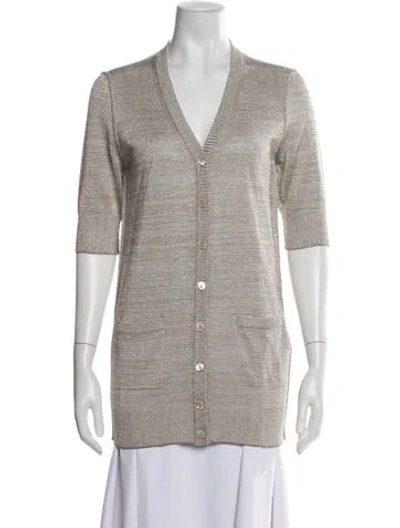 Pre-owned Dolce & Gabbana Virgin Wool Sweater In Neutrals