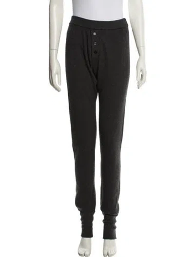 Pre-owned Dolce & Gabbana Virgin Wool Sweatpants In Black