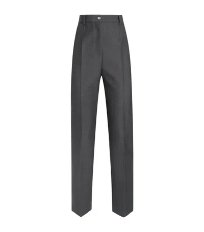 DOLCE & GABBANA VIRGIN WOOL TAILORED TROUSERS