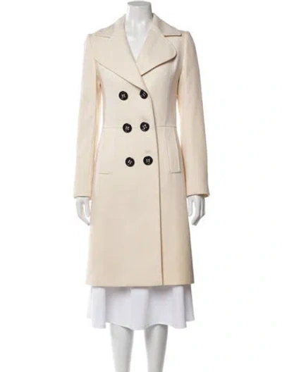Pre-owned Dolce & Gabbana Virgin Wool Trench Coat In Neutral