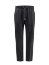 Dolce & Gabbana Virgin Wool Trouser With Drawstring