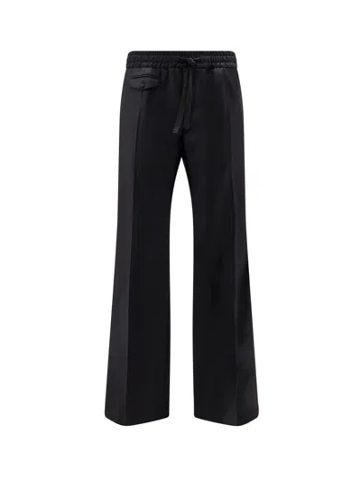 Dolce & Gabbana Virgin Wool Trousers In Black