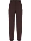 Dolce & Gabbana Virgin Wool Trousers In Braun