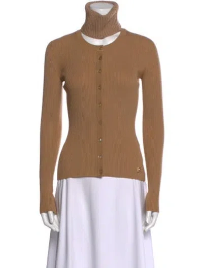 Pre-owned Dolce & Gabbana Virgin Wool Turtleneck Sweater W/ Tags In Neutral