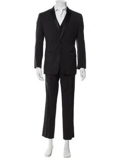 Pre-owned Dolce & Gabbana Virgin Wool Two-piece Suit In Black