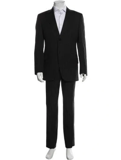 Pre-owned Dolce & Gabbana Virgin Wool Two-piece Suit In Black